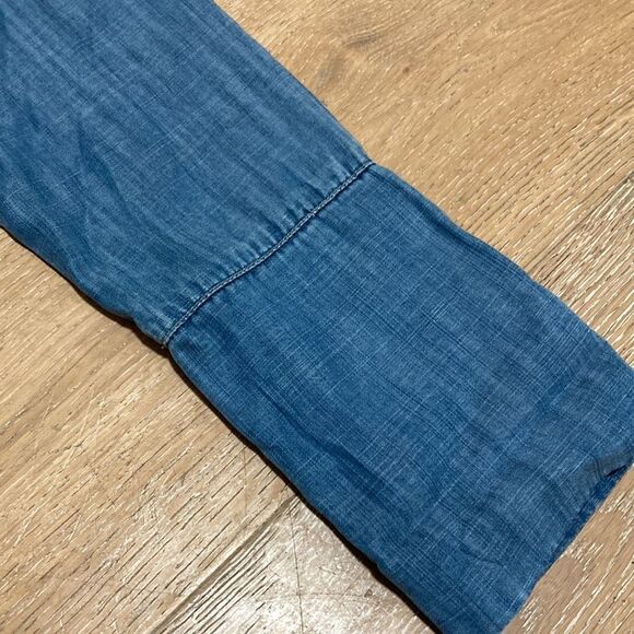 Anthropologie Elevenses Tencel button down shirt-medium - Picture 7 of 7